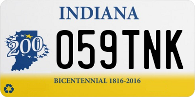 IN license plate 059TNK