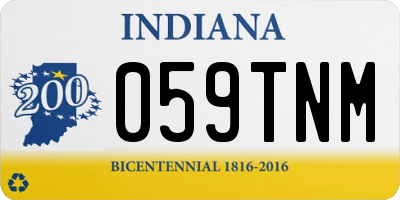 IN license plate 059TNM