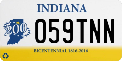 IN license plate 059TNN