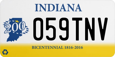 IN license plate 059TNV