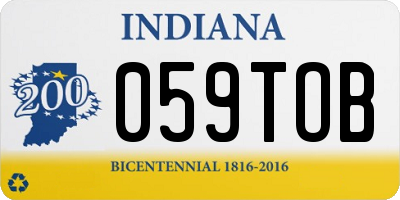 IN license plate 059TOB