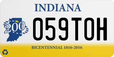 IN license plate 059TOH