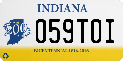IN license plate 059TOI