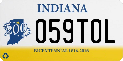 IN license plate 059TOL