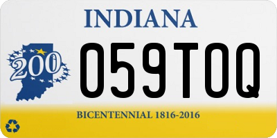 IN license plate 059TOQ