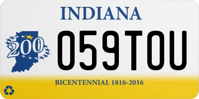 IN license plate 059TOU