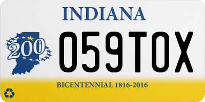 IN license plate 059TOX