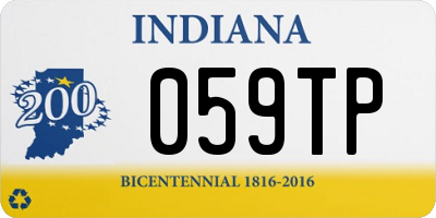 IN license plate 059TP