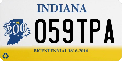 IN license plate 059TPA