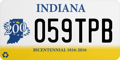IN license plate 059TPB
