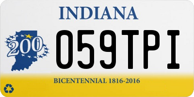 IN license plate 059TPI