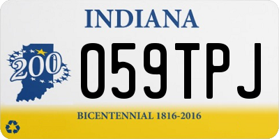 IN license plate 059TPJ