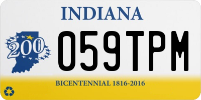 IN license plate 059TPM