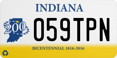 IN license plate 059TPN