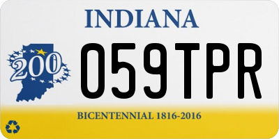 IN license plate 059TPR