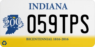 IN license plate 059TPS
