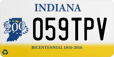 IN license plate 059TPV