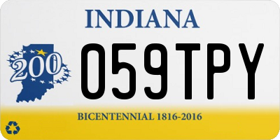 IN license plate 059TPY