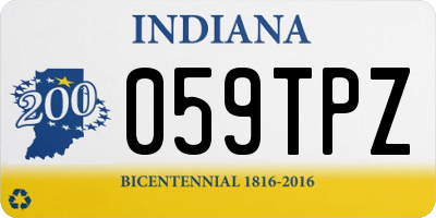 IN license plate 059TPZ