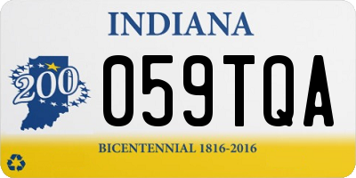 IN license plate 059TQA
