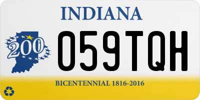 IN license plate 059TQH