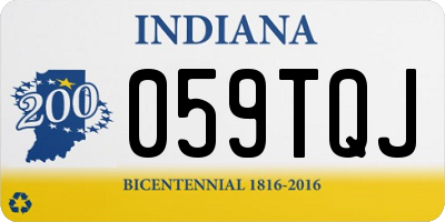 IN license plate 059TQJ