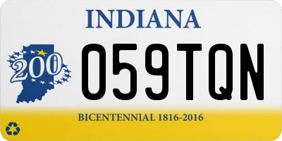 IN license plate 059TQN