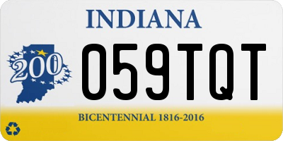 IN license plate 059TQT