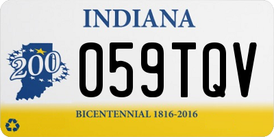 IN license plate 059TQV