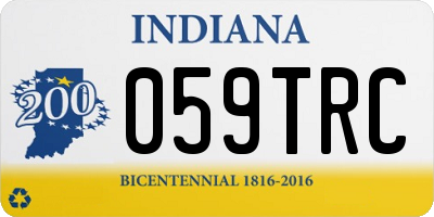 IN license plate 059TRC