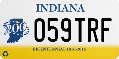 IN license plate 059TRF