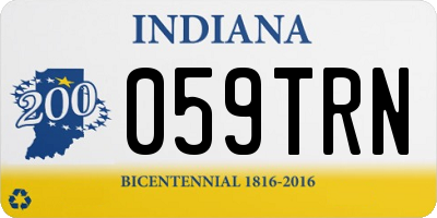 IN license plate 059TRN