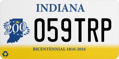 IN license plate 059TRP