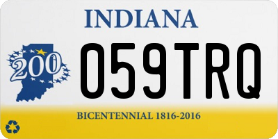 IN license plate 059TRQ
