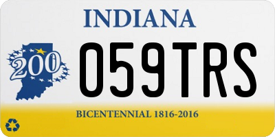 IN license plate 059TRS