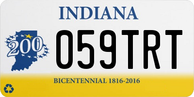 IN license plate 059TRT