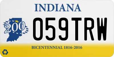 IN license plate 059TRW