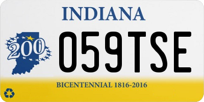 IN license plate 059TSE