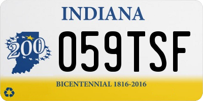 IN license plate 059TSF
