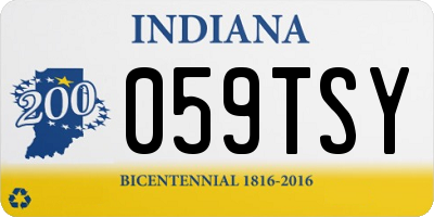 IN license plate 059TSY