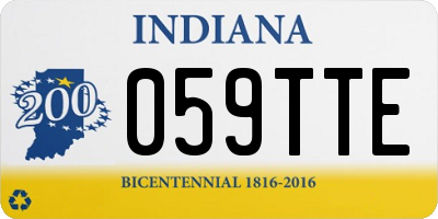 IN license plate 059TTE