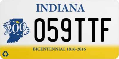 IN license plate 059TTF