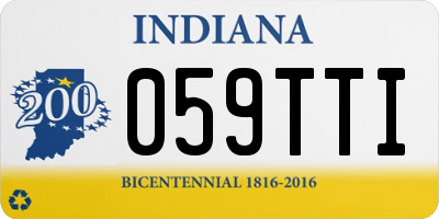 IN license plate 059TTI