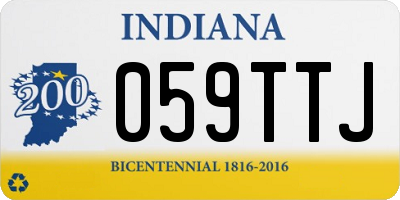 IN license plate 059TTJ