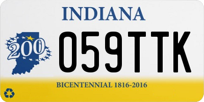 IN license plate 059TTK