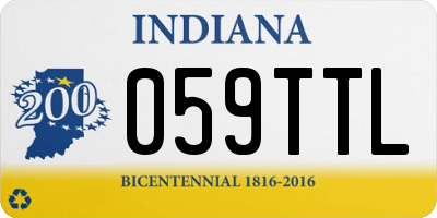 IN license plate 059TTL