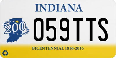 IN license plate 059TTS