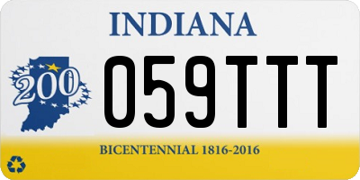 IN license plate 059TTT