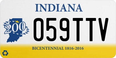 IN license plate 059TTV