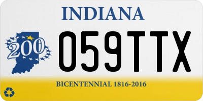 IN license plate 059TTX